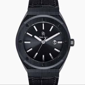Paul Rich Conquest Black Leather Watch!